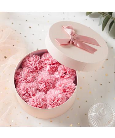 Luxury Beautiful Flora Scented Roses/Carnation Flower Bath Soap With Stem Flower Soap in Gift Box Gift for Birthday Mother's Day(Carnation)