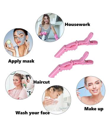 Professional Hairdresser Clips - 12PC Plastic Hair Clips Set | Black & Colorful Combi-Clip Hair Terminals for Women - International Shipping Available - Buy Online on SooperMarket.com