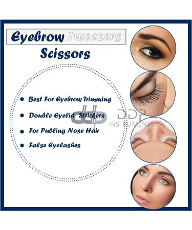 DDP Slant Scissor Tweezers 0.03 lb - Professional Eyebrow Grooming Tool - Buy Online on SooperMarket.com