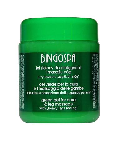 Green gel for heavy legs varicose veins fragile vessels 500 ml BINGOSPA