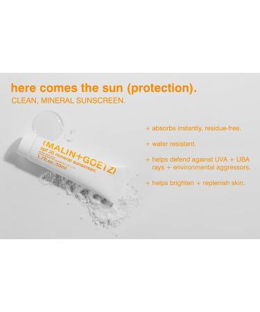 Malin + Goetz SPF 30 Mineral Sunscreen 1.7 fl. oz. - Broad Spectrum Protection - Buy Online on SooperMarket.com
