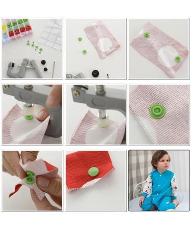 Ilauke 408 Sets Plastic Snap Buttons with Organizer Case - T5 No-Sew Snaps for Bibs, Diapers, Crafts - Buy Online on SooperMarket.com