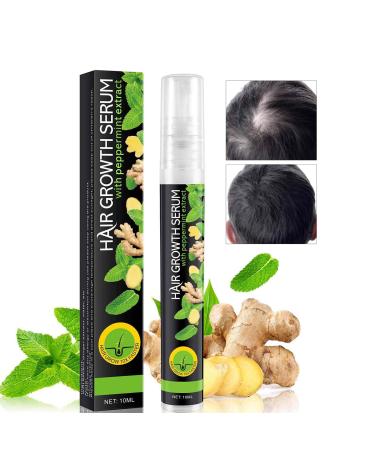 Hair Regrowth Spray Hair Growth Serum for Men & Women Anti Hair Loss Spray with Mint and Ginger Hair Rapid Growth Spray Repair Hair Follicles Hair Regrowth Serum for Bald Spots & Thinning Hair