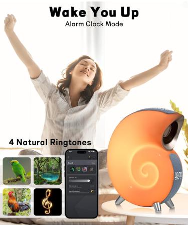 Bestyijo Daylight Alarm Clock | Sunrise Sunset Simulation Bluetooth Audio 8 White Noise Options & 4 Alarms - Perfect Bedside Lamp for Relaxed Mornings - Buy Online on SooperMarket.com