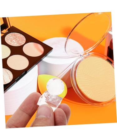Baluue Eye Shadow Plate Pressed Powder Stamper Mini Eyeshadow Press Tool Eyeshadow Tool Transparent Acrylic 3.00X1.85X1.85CM Transparent - Buy Online on SooperMarket.com