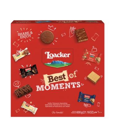 Best of Moments Collection Variety Pack of Wafers & Chocolates (65 Pieces) by Loacker - Pack of 12 Different Irresistible Flavors and Exquisite Treats | Individually Wrapped Italian Delights by Swiss+