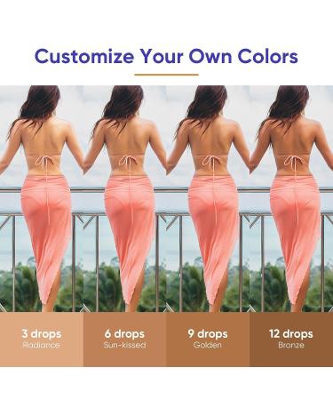Face & Body Self Tanner Drops | Sunless Bronzing Drops for Face Tan | Long-Lasting Formula | 30ml*2 - Buy Online on SooperMarket.com