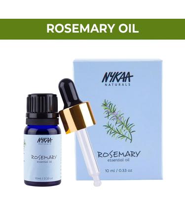 Nykaa Naturals Rosemary Essential Oil - Thicker Hair & Anti-Dandruff - Acne Control & Skin Renewal - 0.33 oz Worldwide Shipping - Buy Online on SooperMarket.com