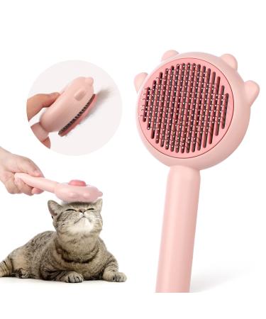 Cat Brush Dog Brush for Grooming Baytion Self Cleaning Slicker Pet Brush for Short or Long Haired Cats Puppy Kitten Massage to Remove Loose Undercoat Mats Tangled Hair and Shed Fur