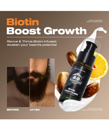 Waking Forest Beard Wash & Conditioner Set | Hydrate & Soften | Natural Argan | Fuller-Looking Beard Care for Men - Buy Online on SooperMarket.com