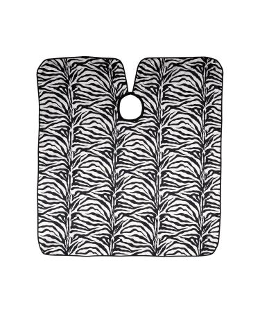 Cricket Zebra Hair Cutting Cape for Adults - Professional Stylist Salon Barbershop Hairdresser Cape with Adjustable Snap Neck Closure - Buy Online on SooperMarket.com