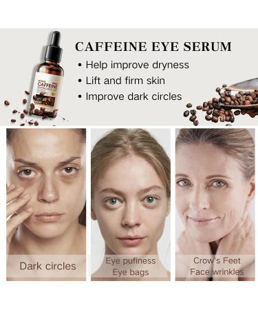 Caffeine Dark Circles Eye Serum Caffeine Serum For Anti Aging Caffeine Face Serum For Reduce Wrinkles Eye Bag Removal Serum Anti Wrinkle Serum Targets Eye Lines & Face Wrinkle 30 ml - Buy Online on SooperMarket.com