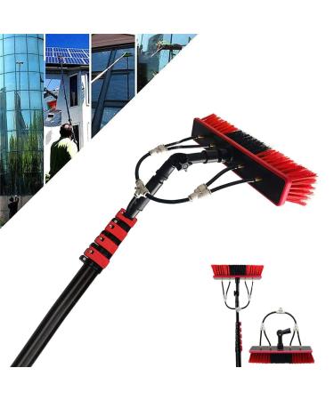 Telesbrush Water Fed Telesbrush Window Cleaning Pole Extendable Cleaner Conservatory Roof for Photovoltaic Panel Cleaning Trucks Windows/50Cm/10.8M 55cm Brush Head 9M/30FT