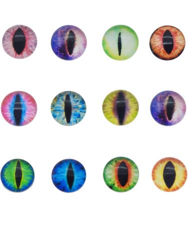 JJG 40PCS 20mm Dragon Eyes Glass Cabochon Set - Jewelry Findings for Pendants & Dolls - Buy Online on SooperMarket.com