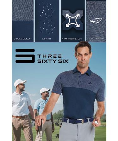 Three Sixty Six Men's Quick Dry Golf Shirt - Moisture Wicking Polo X-Large Black - Buy Online on SooperMarket.com