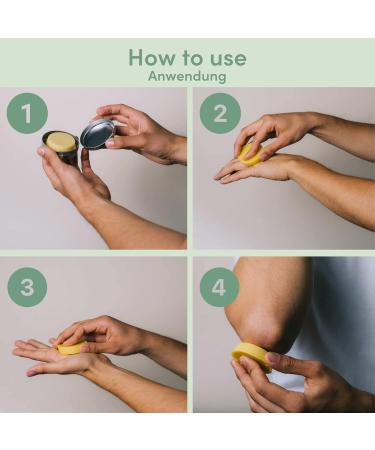 Buy 4PEOPLEWHOCARE Organic Hand Cream - Best Solid Cream for Dry Cracked Hands Aloe Vera & Beeswax 30g Can - Natural Cosmetics - Ships Internationally - Buy Online on SooperMarket.com