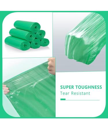 Fyy Garbage Bags - 120 Waste Bags (6 Rolls) for Kitchen Bathroom Office | Black & Green 3L to 10L | Durable & Leak-Resistant - Buy Online on SooperMarket.com