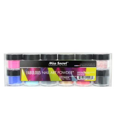 Mia Secret Nail Art Powder - Fabulous Collection (12 PC)