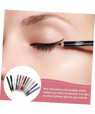 Mikinona 12pcs Pearlescent Eyeshadow Pencil Waterproof Eyeliner Pen Gel Eyeliner Lasting Powder Girl Sequins - Buy Online on SooperMarket.com