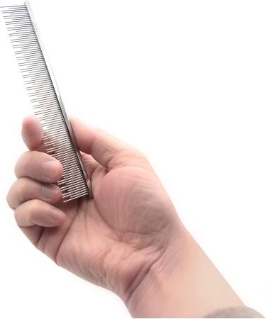 Chris Christensen 6 Crescent Butter Comb - Metallic Coarse/Fine - Buy Online on SooperMarket.com
