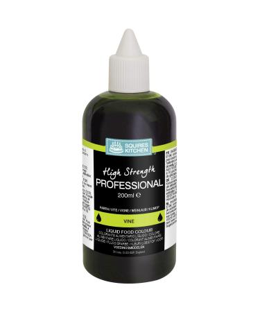 Squires Kitchen Vine Green Professional Edible Food Colouring Liquid 200ml