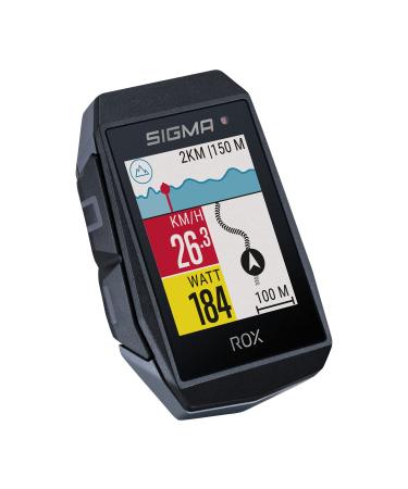 Sigma Sport Rox 11.1 Evo Black |Bicycle computer wirelessly GPS & navigation including GPS bracket |Outdoor GPS navigation with smart variety of functions