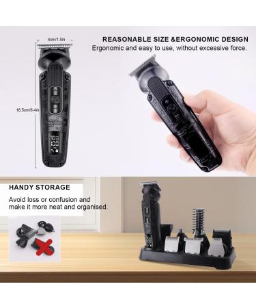 Hatteker 8-in-1 Beard & Mustache Trimmer for Men | Waterproof Hair Clipper & T-Blade Electric Razor | Cordless Grooming Kit & Gift for Men - Buy Online on SooperMarket.com
