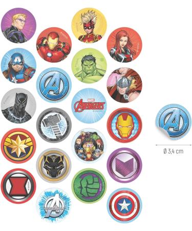 dekora Avengers Mini Wafer Discs Edible Decorations for Cupcakes Cookies and Muffins Perfect Party Supplies 3 4 CM - Buy Online on SooperMarket.com