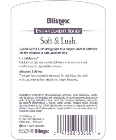 Blistex Soft & Lush Lip Protectant 0.13oz Tube - Hydrating Lip Balm for Daily Hydration - Buy Online on SooperMarket.com