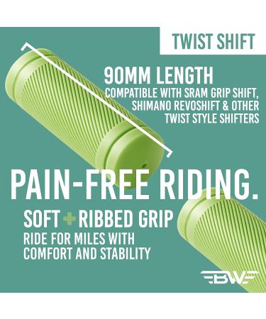 BW USA 90mm Twist Shift Grips - Grip Shift & Revoshift Compatible - Multiple Colors, Black - Buy Online on SooperMarket.com
