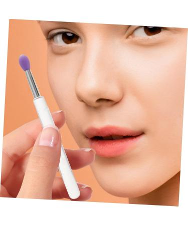 Baluue 16 Pcs Silicone Lip Brush Eyeshadow Brush Makeup Lipstick Lip Brush with Lid Bunny Ear Pearl Clip Pp - Buy Online on SooperMarket.com