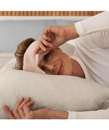Baloo Silk Weighted Sleep Mask | Mulberry Silk Eye Mask | Sound-Muffling Blindfold for Deep Sleep | Relaxation & Tranquility with Rose Quartz Crystal - Buy Online on SooperMarket.com