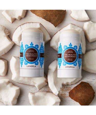 Lavanila Natural Aluminum Free Deodorant 2-Pack Vanilla Coconut - The Healthy Deodorant for Men and Women Solid Stick (2 Ounce Each) Vegan Vanilla Coconut 2 Ounce (Pack of 2) - Buy Online on SooperMarket.com