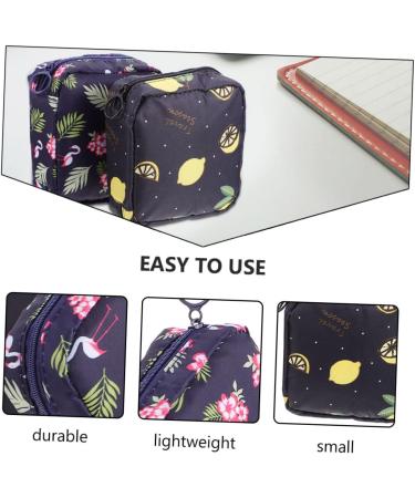 PLAFOPE 4pcs Sanitary Napkin Storage Bag Set - Portable Wash Bags for Travel and Purse - Zippered Canvas Mini Storage Bags - Buy Online on SooperMarket.com