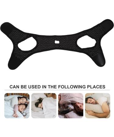 Artibetter Stop Snoring Anti Snore Strap - Chin Strap for Snoring, Keep Mouth Closed While Sleeping - Black - Buy Online on SooperMarket.com
