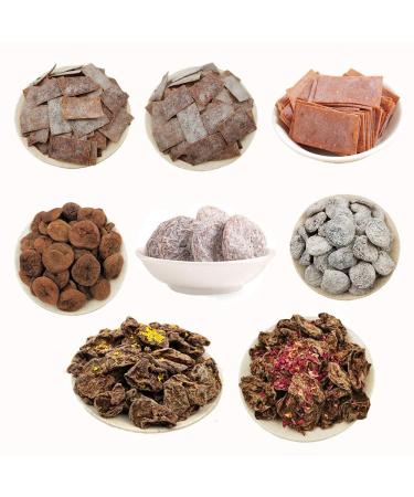 OUYANGHENGZHI Mixed Fruit Dried Plums Preserved Prunes 8-Flavor 6.35oz 8 8 Mixed Flavor 180g/6.35 Ounce