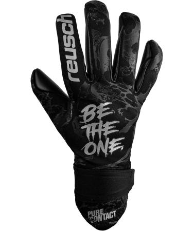 Reusch Unisex Youth Goalkeeper Gloves Pure Contact Infinity Junior - Excellent Grip & Inner Seam Cut 7 - Black - Buy Online on SooperMarket.com