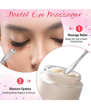 3 Pairs Reusable Under Eye Patches - Silicone Masks to Minimize Lines & Plump Wrinkles | Includes Metal Applicator for Dark Circles & Puffy Eyes | Perfect Christmas Gift for Eye Care - Buy Online on SooperMarket.com