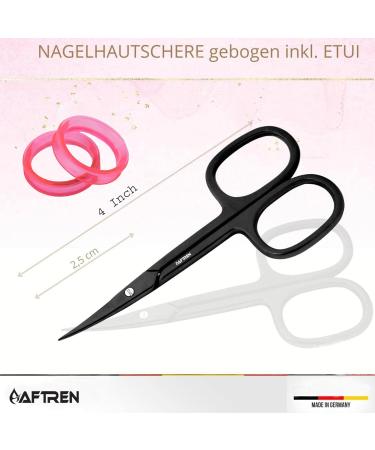 Nail Scissors Curved Blade Nail Maintenance Toenail Fingernail Beauty Cuticle Scissors Ergonomic Design for Men Women Pedicure 4 inch Black - Buy Online on SooperMarket.com