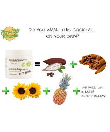 100% Natural Anti-Cellulite Cream with Coffee & Cinnamon | Firming & Smoothing Body Cream for Weight Loss & Anti-Aging | 200ml - Buy Online on SooperMarket.com