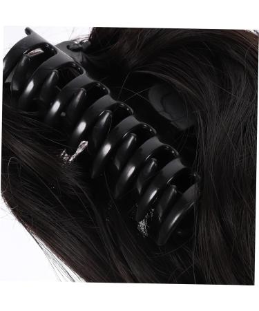 minkissy Wig Fake Hair High Temperature Wire Extension Brown Black 22x10cm As Shown - Buy Online on SooperMarket.com