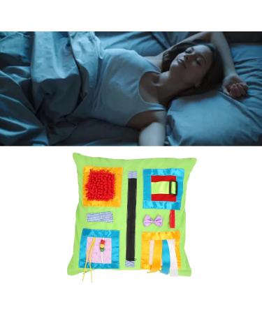 Dementia Activity Pillow Various Levels of Difficulty Motor Skills Development Zipper Multicolor Sensory Activity Pillow for Elderly for Travel - Buy Online on SooperMarket.com