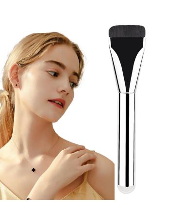 TROONZ Ultra Thin Flat Liquid Foundation Brush Foundation Brush For Liquid Makeup Makeup Brush Super Flat Top Thin Traceless Easy And Quick Makeup Application