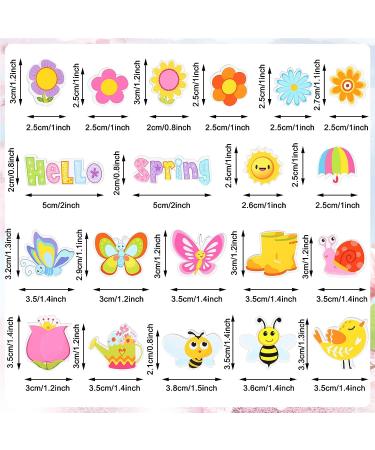 Whaline 360Pcs Spring Foam Stickers - Assorted Designs | Self Adhesive Decorative Decals for Greeting Cards, Scrapbooking, Wall Decor - Hello Spring Collection - Buy Online on SooperMarket.com