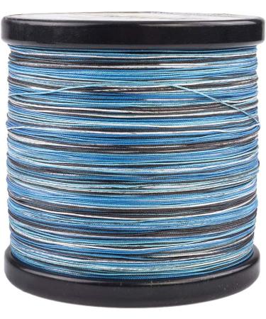 HERCULES Super Cast 8 Strands Braided Fishing Line | Salt-Water, 10-300LB Test | 109-1094 Yards | Hi-Grade Performance | Blue Camo, 30LB-0.28MM - Buy Online on SooperMarket.com