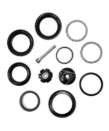 Farbetter 1-1/8" Heavy Duty Headset Top Cap Bearings, 34mm/ 44mm Diameter Threadless Stem Tapered Sealed BMX Bearing Nuts