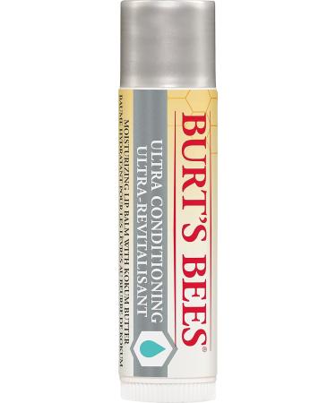 Burt's Bees Hydrating Lip Balm for Dry Chapped and Cracked Lips 100% Natural Origin Ultra Conditioning with Kokum Butter Shea Butter and Cocoa Butter Unscented 2 Tubes - Buy Online on SooperMarket.com