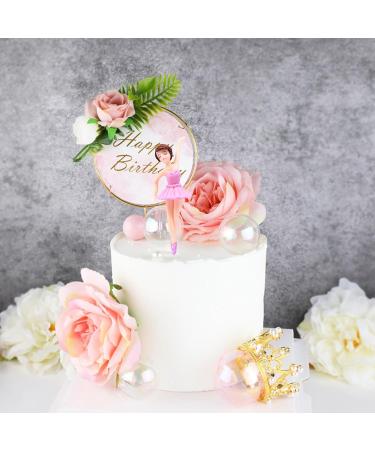 4Pcs Ballet Girl Birthday Cake Toppers Ballet Girl Birthday Cake Decoration Lovely Ballet Dancer Cake Ornament Ballet Dancer Cake Topper for Party Birthday Wedding - Buy Online on SooperMarket.com