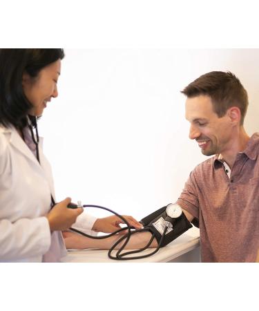 PRIMACARE Professional Classic Manual Blood Pressure Kit with Stethoscope - Adult Size, Emergency BP Monitoring Set in Portable Case - Black - Buy Online on SooperMarket.com
