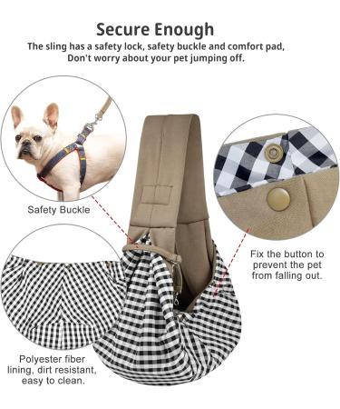 Buy Hand-Free Khaki Pet Carrier Bag - Breathable Cotton Travel Bag for Dogs & Cats - Buy Online on SooperMarket.com
